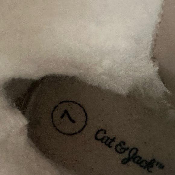 Used Cat & Jack Toddler Girls Holland Zipper Shearling Style Gold Boots size 7 - Picture 4 of 9